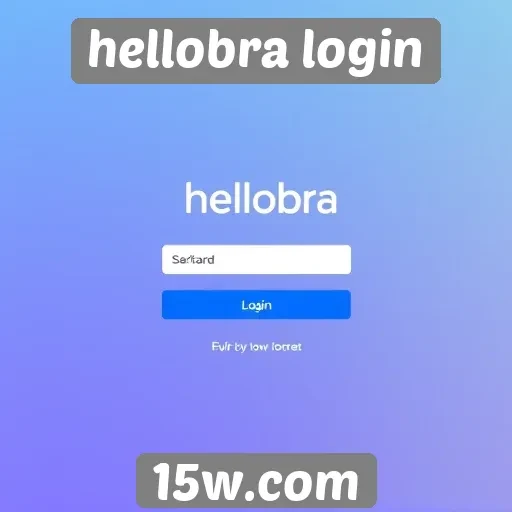 Mudanças na interface do Hellobra Login