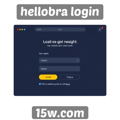 Navegação e design do site hellobra login analisados