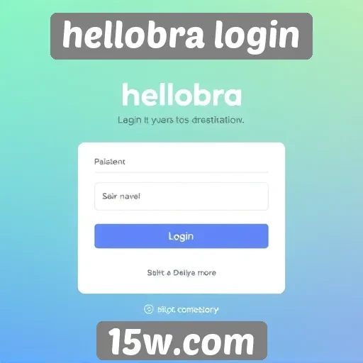 Experiência do usuário no site Hellobra Login
