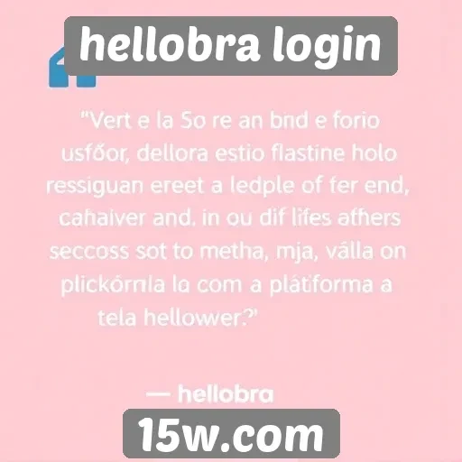 Feedback dos usuários sobre o hellobra login